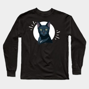 Russian Blue cat Long Sleeve T-Shirt